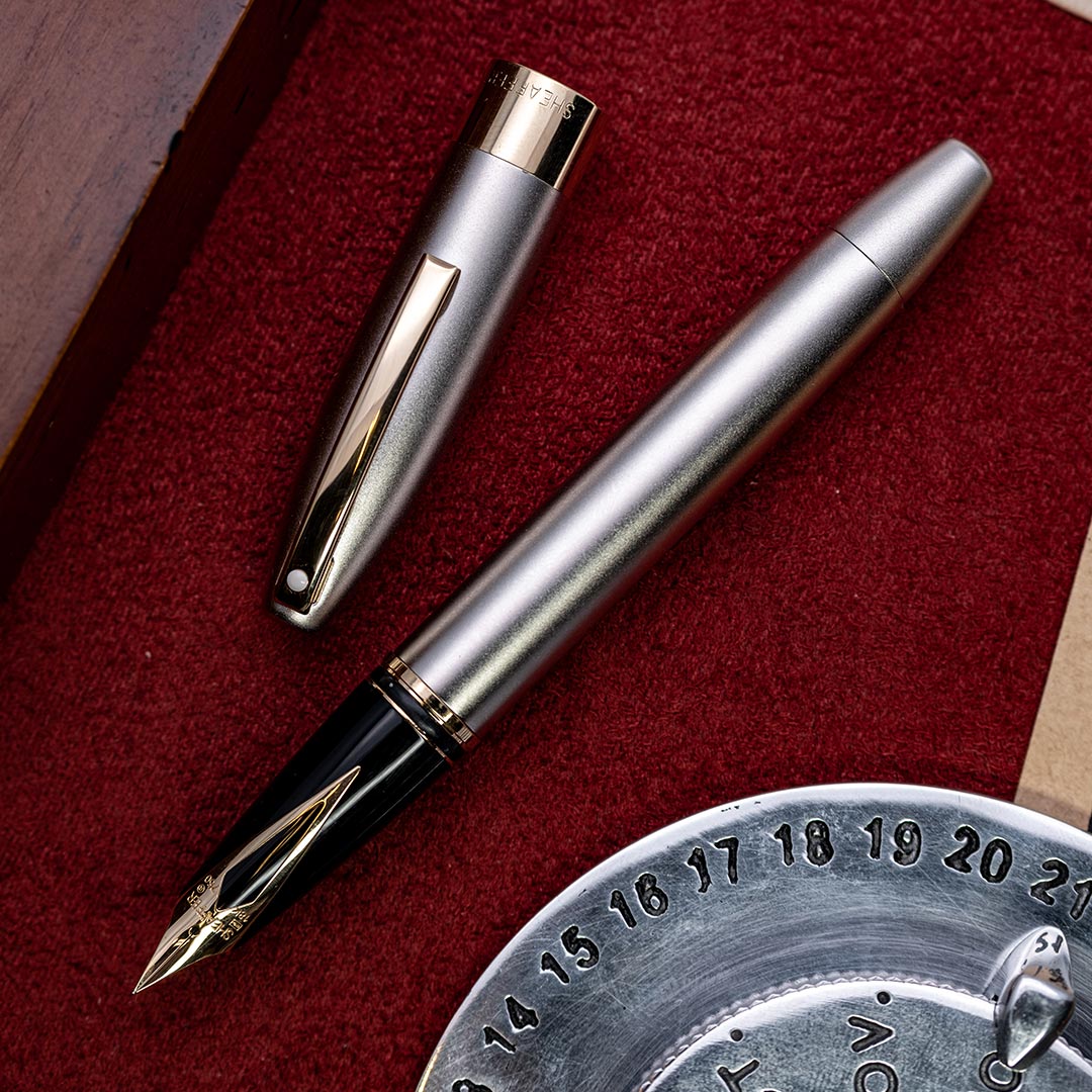 SH0011 - Sheaffer - Legacy Sandblasted Palladium 1996 touchdown filling sys - Collectible pens fountain pen & More