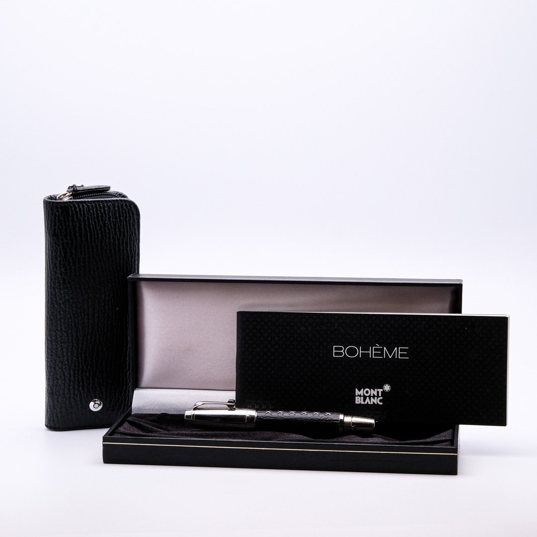 MB0220 - Montblanc - Boheme Ethui Shark Black - Collectible pens & more