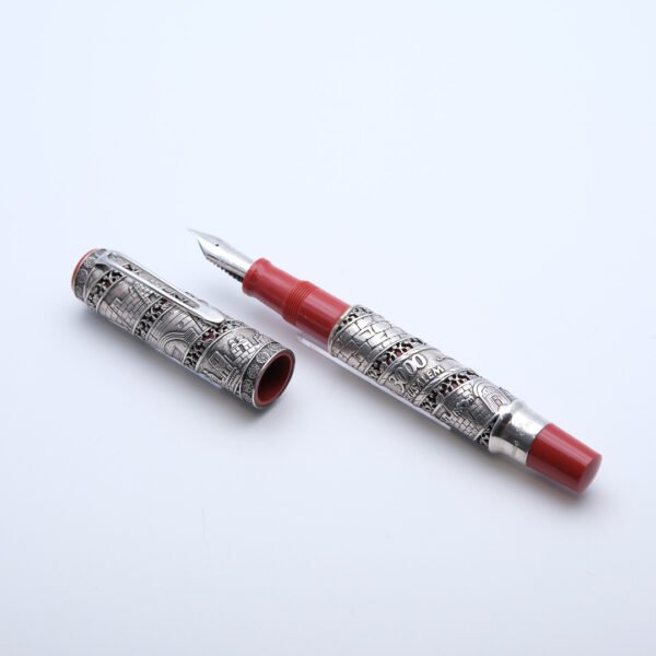 OM0164 - Omas - Jerusalem 3000 LE Silver - Collectible fountain pens & more-1