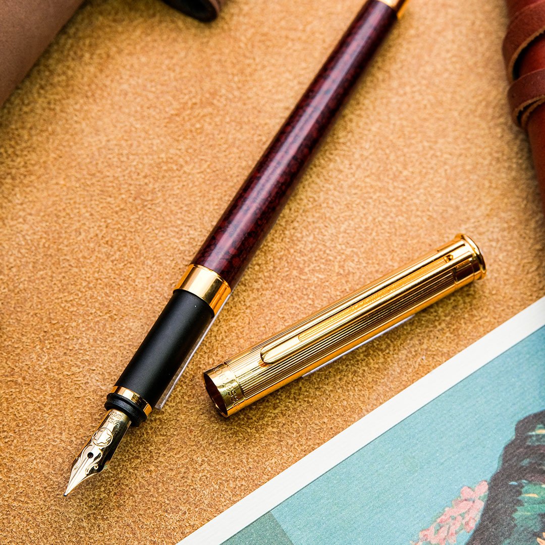 MB0399 - Montblanc - Noblesse douè Red lacquer - Collectible fountain pens & more -1