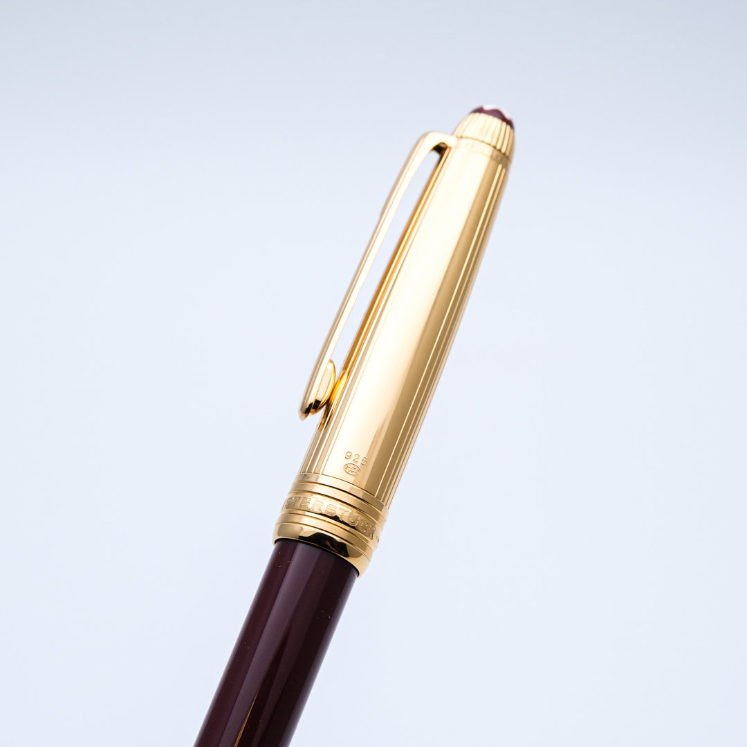 MB0501 - Montblanc - Douè Bordeaux Vermeil Pinstripe - Collectible fountain pens & more -1