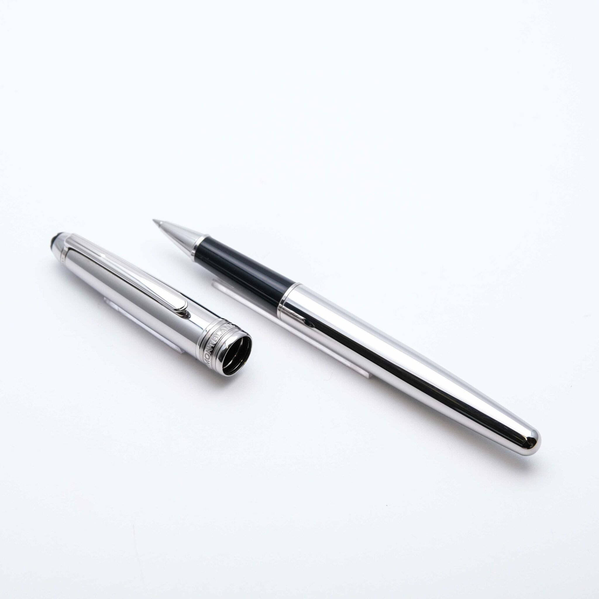 MB0566 - Montblanc - Solitaire stainless steel - Collectible fountain pens & more-1