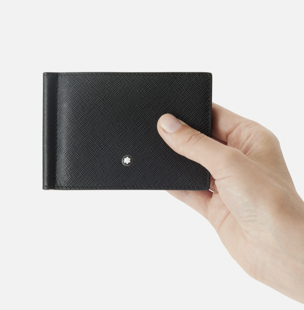 Montblanc - Sartorial 23 - Wallet 6cc black with Money clip