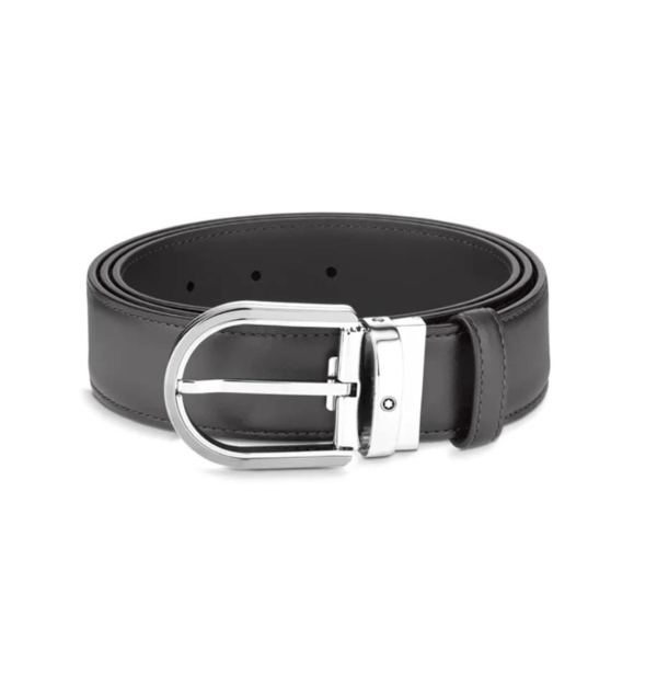 129437- Montblanc - Belt - Horseshoe Belt Palladium Finish