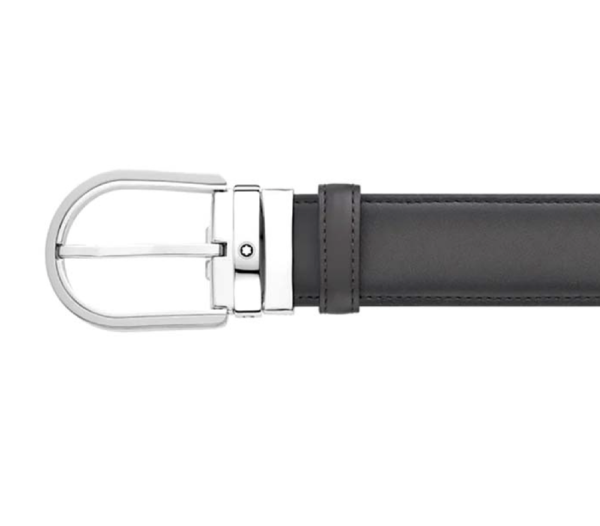 129437- Montblanc - Belt - Horseshoe Belt Palladium Finish