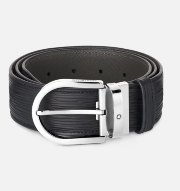 Montblanc - Belt - Horseshoe Printed Black