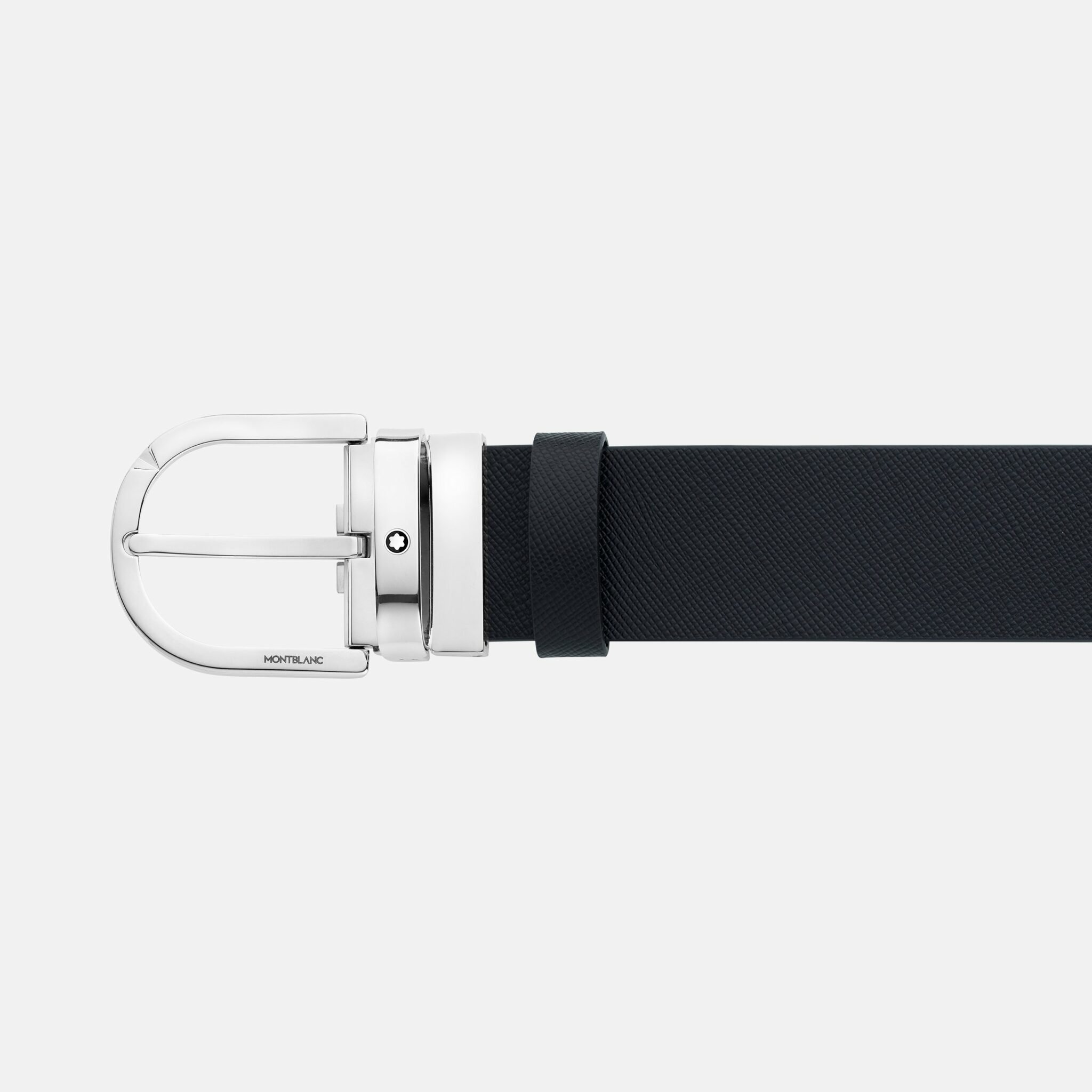 Montblanc - Belt - Horseshoe Printed black / bordeaux