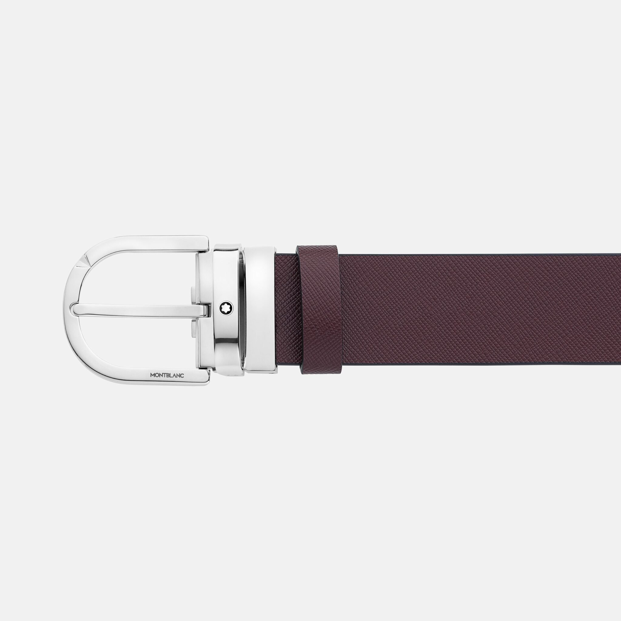 Montblanc - Belt - Horseshoe Printed black / bordeaux