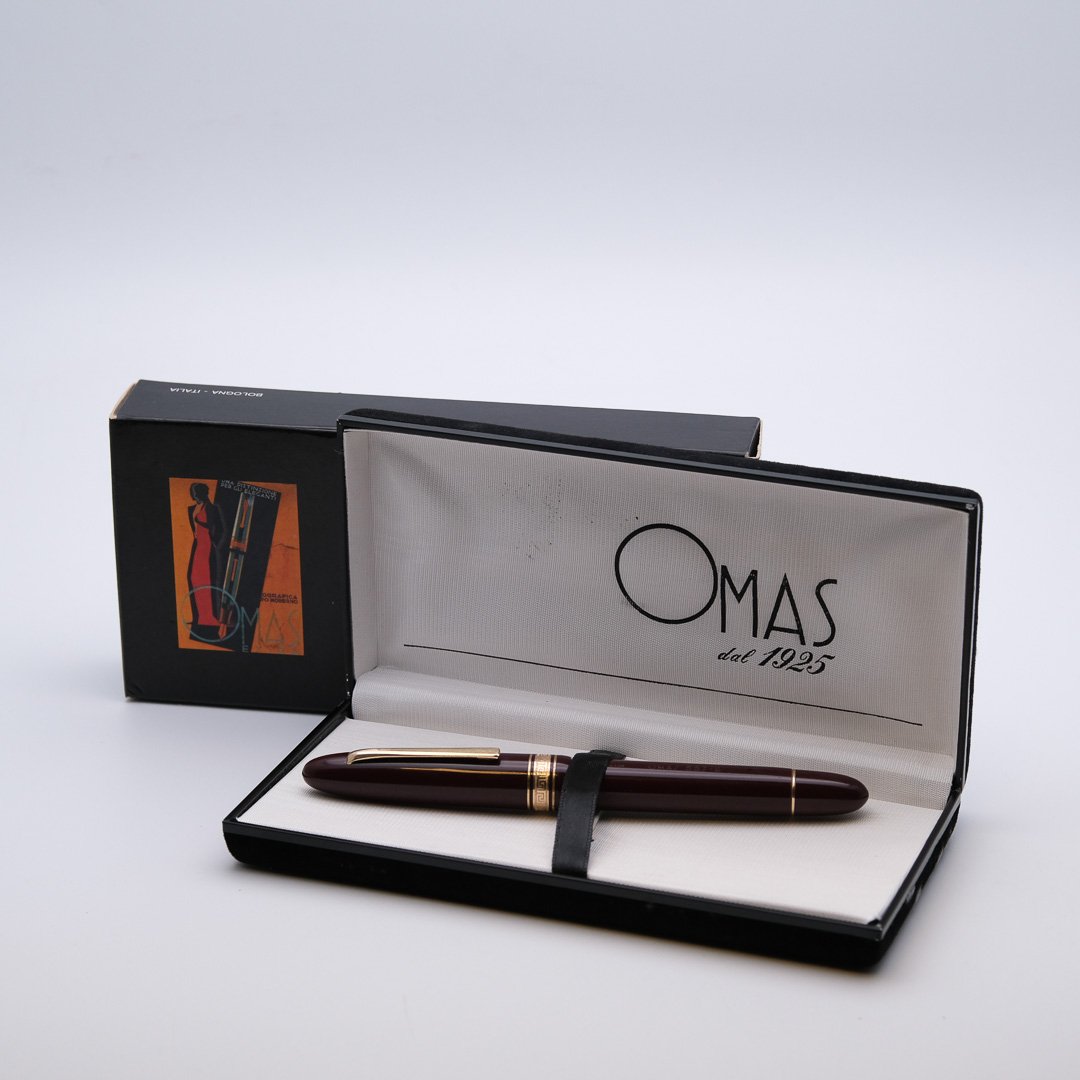 OM0176 - Omas - 557-S bordeaux -BB nib - Collectible fountain pens & more - 1