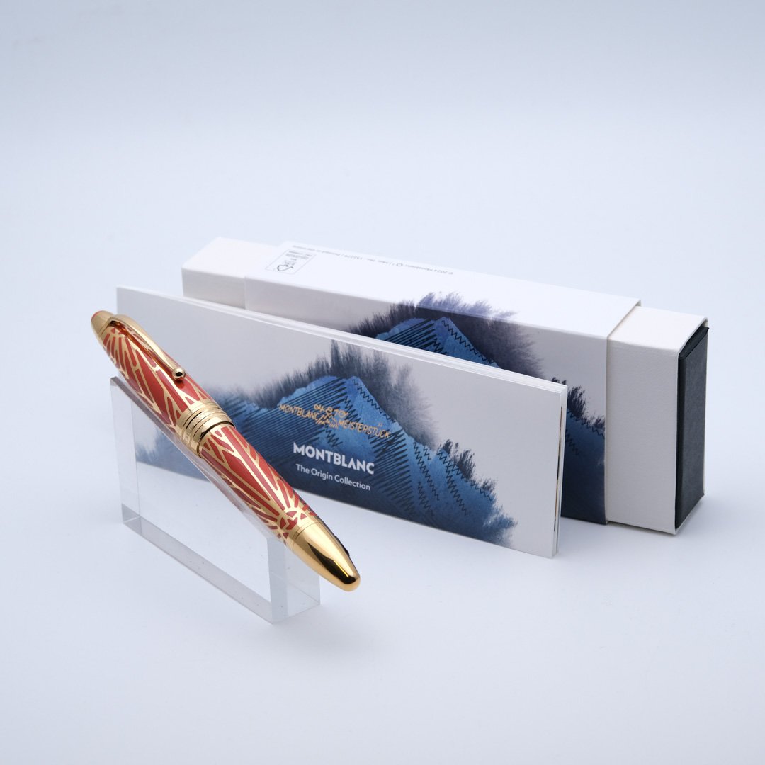 MB0599 - Montblanc - Meisterstück The Origin Solitaire LeGrand Coral - Collectible fountain pens & more-1