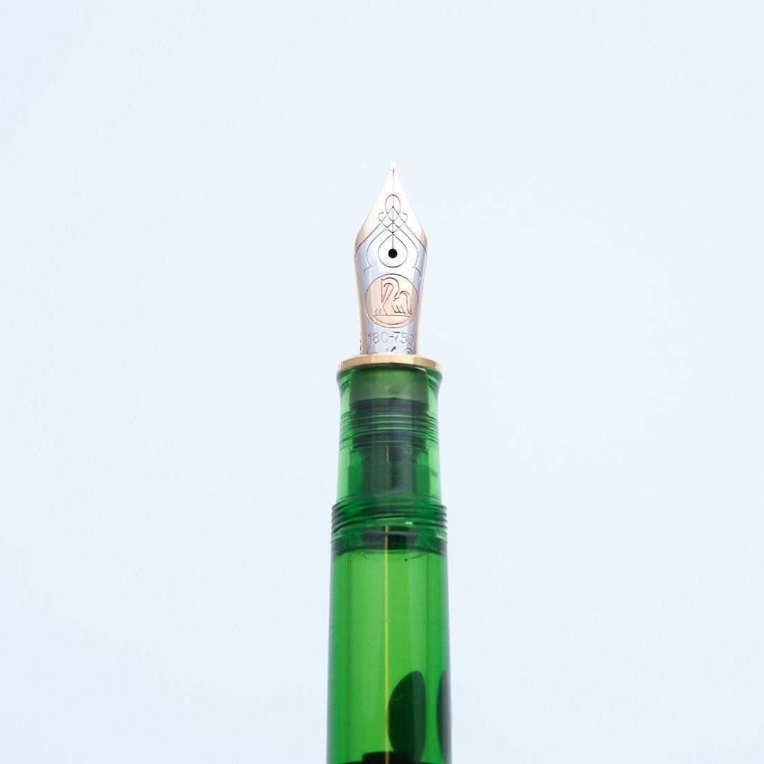 PE0028 - Pelikan - M800 Demonstrator Green Old - Collectible fountain pens and more -1-3