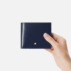 Montblanc - Wallet 4cc Blue with coin case