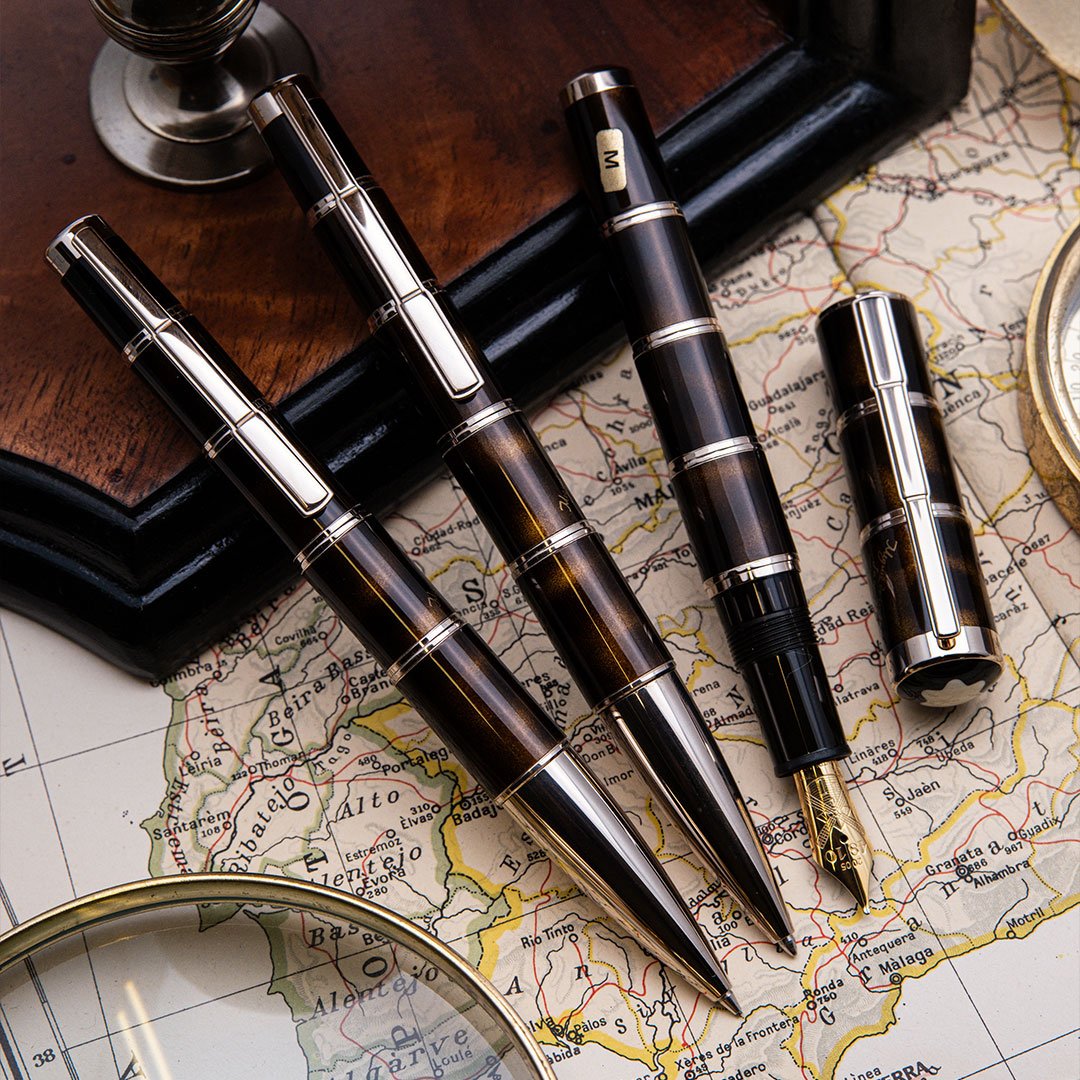 MB0684 - Montblanc - Writers Edition: Miguel de Cervantes set of 3 - Collectible fountain pens & more