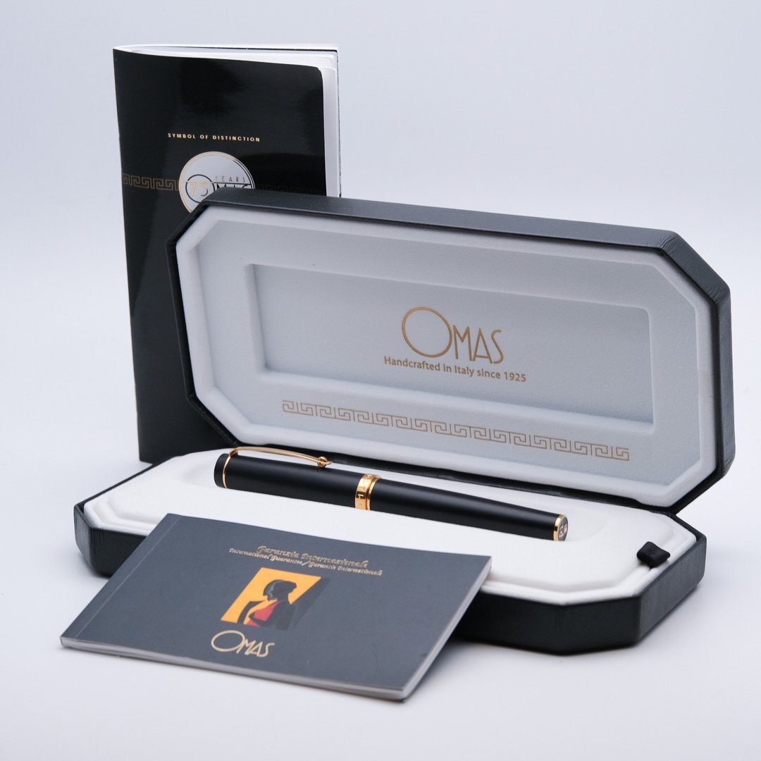 OM0218 - Omas - Bologna Black - Collectible fountain pens & more -1