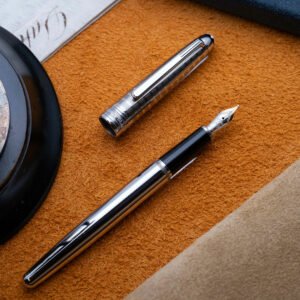 MB0709 - Montblanc - 145 Solitaire Stainless Steel 2 - Collectbile fountain pens and more - 1