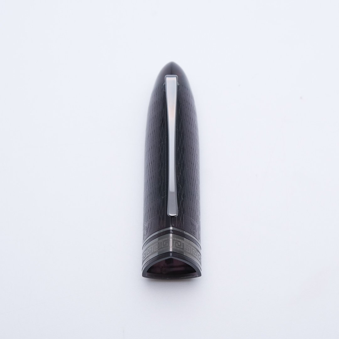 OM0253 - Omas - 360 Lucens Guilloche Black finish n°005-360-- Collectible fountain pens & more -1