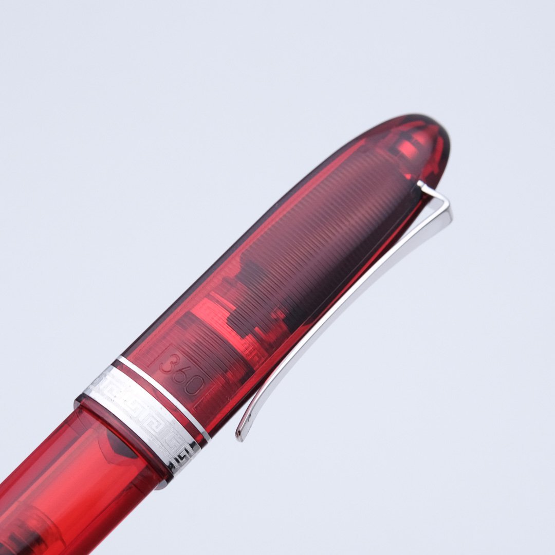 OM0257 - Omas -360 Lucens Red HT n°017-360 - Collectible fountain pens & more -1