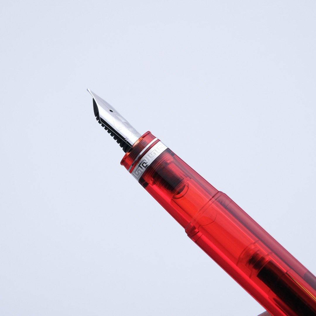 OM0257 - Omas -360 Lucens Red HT n°017-360 - Collectible fountain pens & more -1