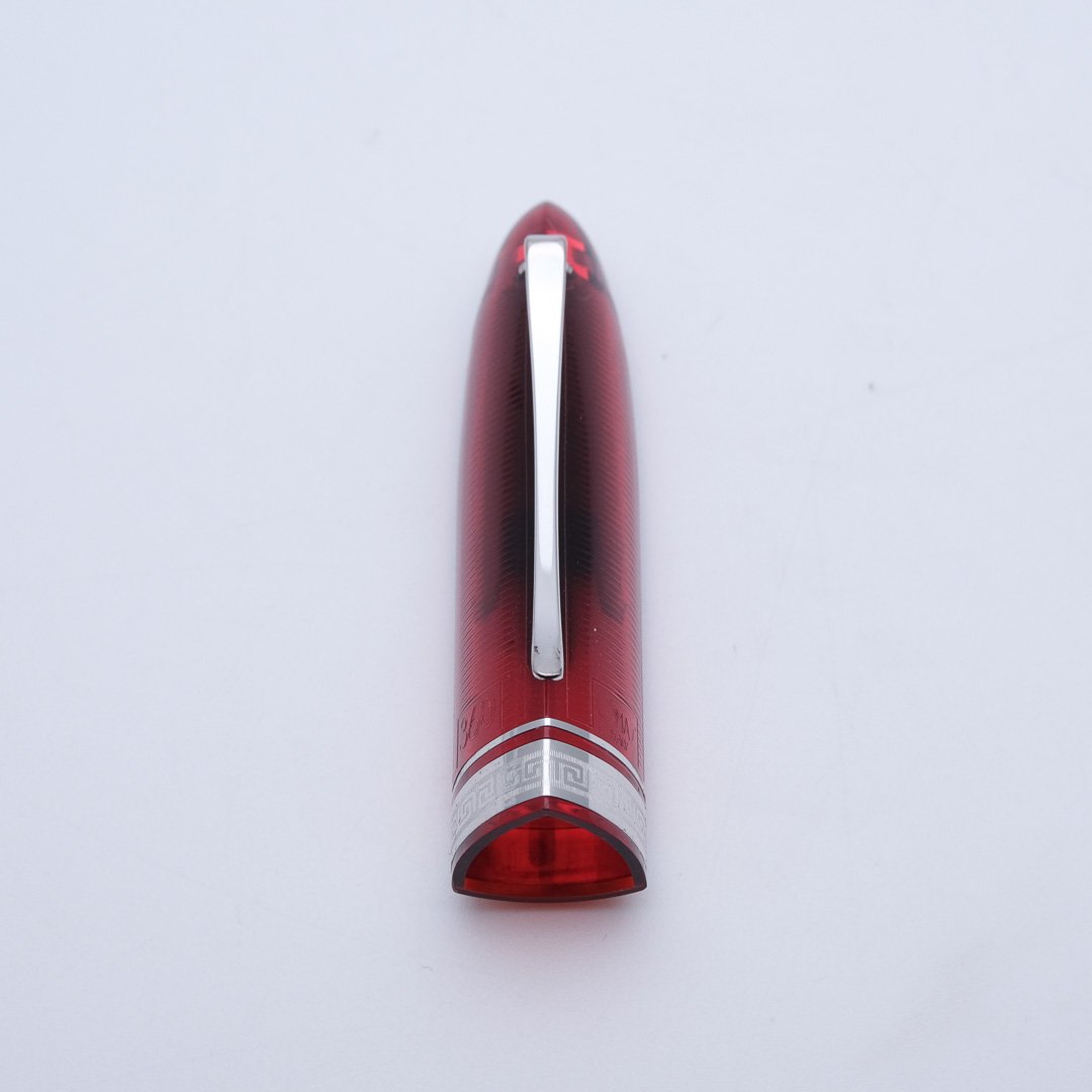 OM0257 - Omas -360 Lucens Red HT n°017-360 - Collectible fountain pens & more -1