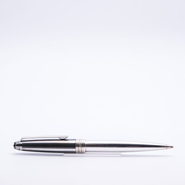 Montblanc Meisterstuck Solitaire Silver Fibre Guilloche Ballpoint Pen