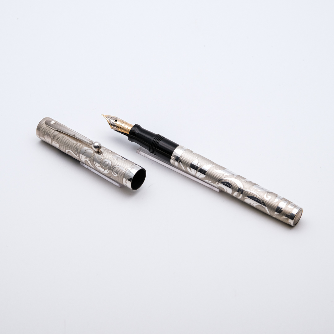 SH0034 - Sheaffer - Nostalgia Solid silver edition - Collectible fountain pens & more -1