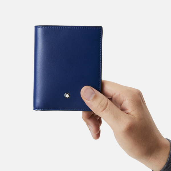 129678 - Montblanc - Meisterstuck Classic - Compact Wallet 6cc Blue