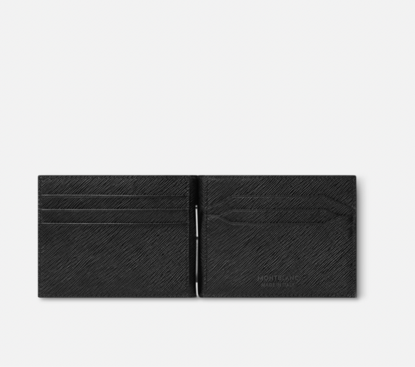 Montblanc - Sartorial 23 - Wallet 6cc black with Money clip