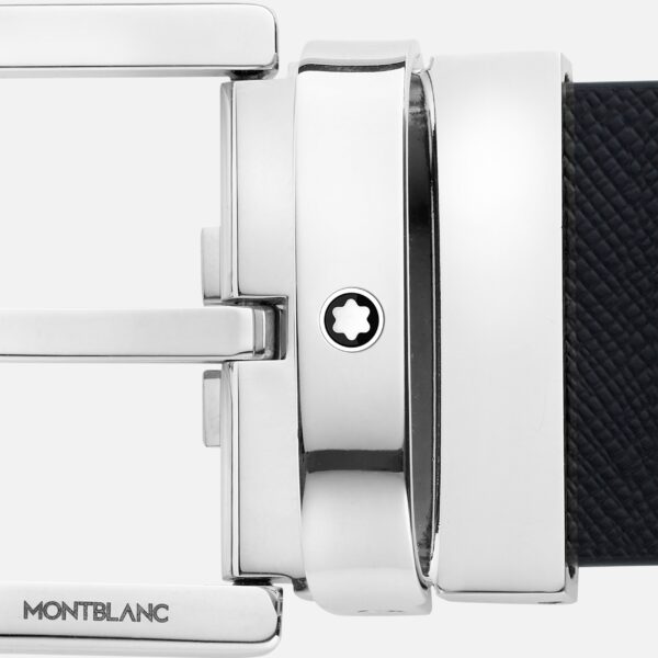 Montblanc - Belt - Horseshoe Printed black / bordeaux