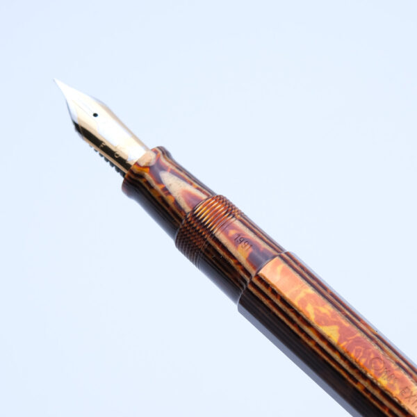 OM0175 - Omas - Extra Arco Bronze Celluloid 1991 - Collectible fountain pens & more-1